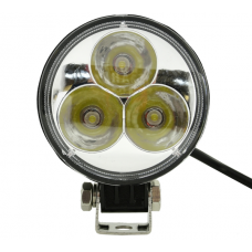 Lampa robocza diodowa okrągła, 3 - led x 3W, 9W, 12V / 24V, 913lm, 6000K, barwa światła zimna KS0009, L0094F ERA Lamps