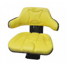 Siedzenie amortyzowane dwuczęściowe żółte do John Deere ECO-109A Akkomsan